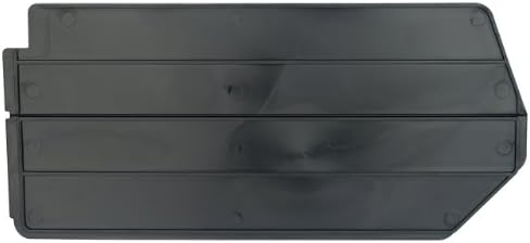 Akro-Mils 40230 Plastic Length Dividers for AkroBins Stackable Storage Bins Models 30230, 30235, 30255, Custom Storage Inserts for Tools, Crafts & Supplies, 6-Pack, Black