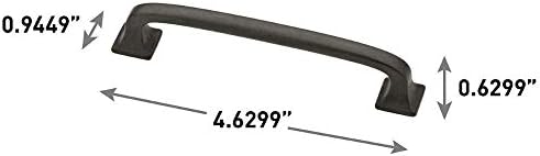 Franklin Brass (10-Pack) – Soft Iron Cabinet Handles, 4 Inch Hole Center, Pulls for Drawers, Kitchen Cabinet Door, Dressers | Lombard