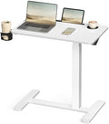 VASAGLE Overbed Table with Wheels, Mobile Laptop Standing Desk, 27.6 Inch