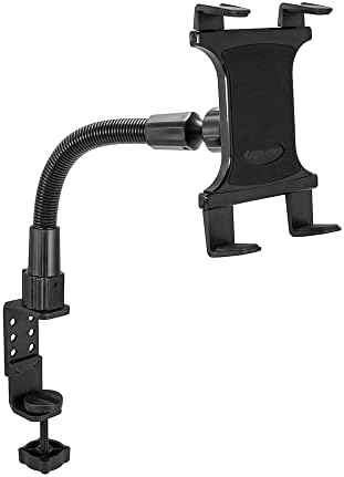 ARKON Mounts - Heavy Duty Tablet Holder with Clamp Mount and 12-Inch Bendable Gooseneck Arm | Versatile Tablet Stand with Easy Install & Durable Support | Securely fits iPad, Galaxy, Note, and more