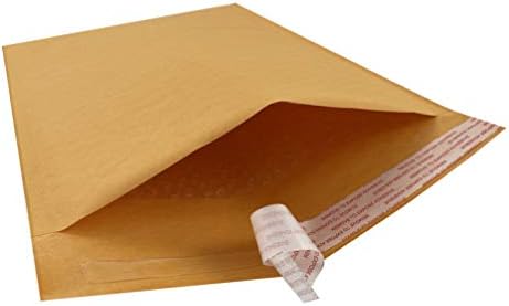 Amazon Basics Kraft Padded Bubble Mailers with Bubble Wrap Protection, Self-Seal, Strong Adhesive for Shipping, 8.5" x 14" (Internal Size - 8.25" x 13.75"), Brown, 100-Pack