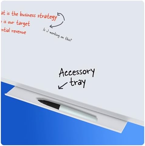 Mead Dry Erase Board 24" x 18" Non-Magnetic Whiteboard For Wall, White/Silver (Z85355)