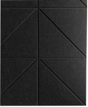 12-Pack Black Felt Wall Tiles(11.8“x11.8”Each), 47"x35" Aesthetic Bulletin Pin Board, Large Cork Board Alternative for Office, Classroom & Wall Decor