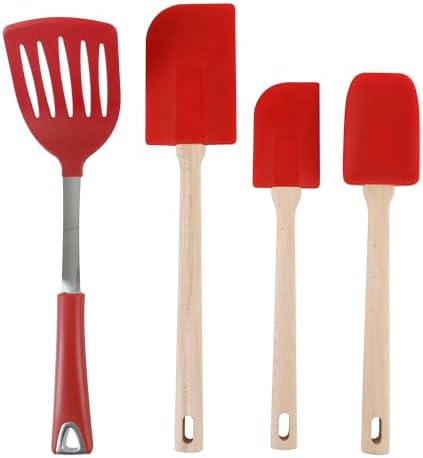 Martha Stewart 10 Piece Tools and Gadget Set W/Ceramic Crock - Red
