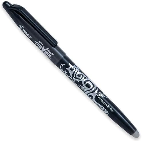 PILOT Frixion Heat/Friction Erasable Rollerball Pen FR7 - Medium 0.7mm Nib - In Envelope Gift Packaging - Pack of 10 - Black, Brown, Red, Orange, Pink, Violet, Blue, Light Blue, Lime Green, Green