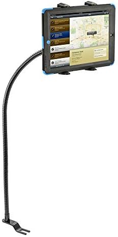ARKON Mounts Car or Truck Seat Rail Tablet Mount 28" Gooseneck | Universal Fit | 360° Adjustable Viewing | Solid Flexible Arm | Compatible with iPad, Samsung, Google, & More | TAB192L28