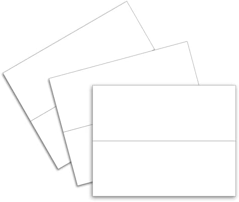C-Line Printer-Ready Scored Name Tent Cards, 11 x 4-1/4 Inches (Folded Size), 8-1/2"" x 11"" White Cardstock Sheets, Box of 50 (87517), large