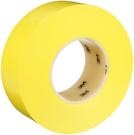 3M Durable Floor Marking Tape 971, Yellow, 2 in x 36 yd, 17 mil, 1 Roll
