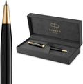 Parker Sonnet Ballpoint Pen Black Lacquer with Gold Trim Medium Point Black Ink (1931497)