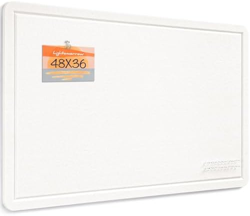 Felt Bulletin Board 48x36 inches, Decorative Pin Board for Home & Office