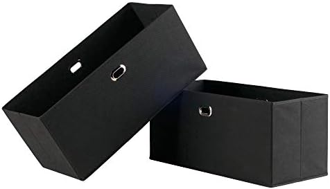 Winsome Torino Storage/Organization, Black 23.03"W x 10.24"H x 10.24"D
