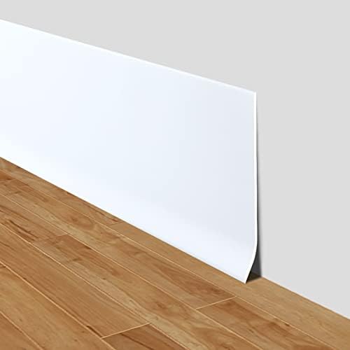 LSGCQ Vinyl Baseboard Molding Trim 4 Inch Self-Adhesive Vinyl Wall Base