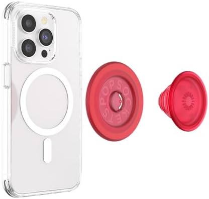 PopSockets Phone Grip for MagSafe, Magnetic Holder- Blanchette Red