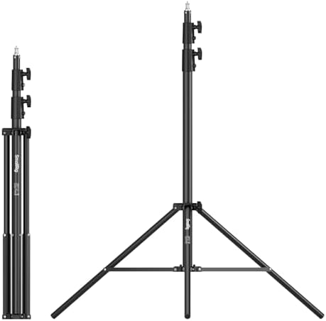 SmallRig 9.2ft Light Stand Photography, Spring Cushioned Lighting Tripod