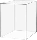 Acrylic Display Riser Box 12" x 12" x 16" Clear Throne with One Open Side No Lid Versatile Rectangular Lucite Retail Product Riser or Merchandise Storage Bin by Marketing Holders