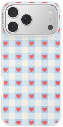 PopSockets iPhone 17 Pro Max Phone Case with MagSafe- Berry Gingham