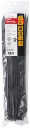 nVent GARDNER BENDER 46-315UVB 14 in. Double Lock Cable Ties, 75 lb.