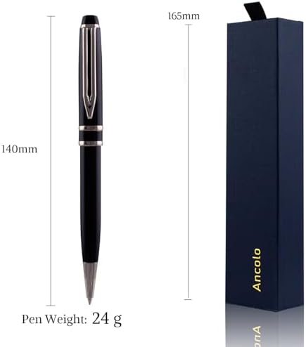 Ancolo Personalized Ballpoint Pens - with Your Message Name on the Pens