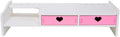 Kawaii Desk Organizer Cute Desk Organizer with Drawers Monitor Riser Stand Monitor Riser Computer Stand for PC, Laptop, Printer