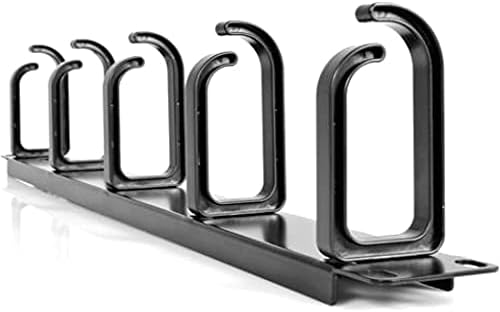 StarTech 1U 19in Rack Cable Management Panel, D-Ring, Metal (CABLMANAGER2)