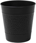 happimess Riley 2 Gal Hammered Steel Bin 10" H, Matte Black