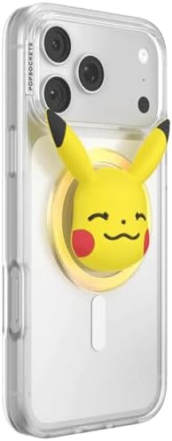 PopSockets Phone Grip for MagSafe, Magnetic Holder- Pikachu