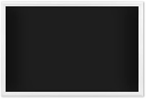 U Brands 20" x 30" Magnetic Chalkboard with White Wood Frame, Blackboard Surface, Wall Mountable, Home, Classroom & Office Organization, Memo & Message Board