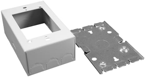 Legrand Wiremold 700 Series Metal Raceway Extra Deep Electrical Box, White