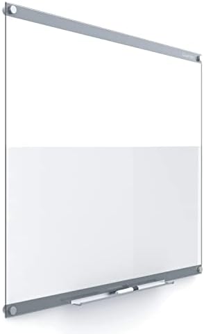 Quartet Glass Whiteboard, Magnetic Dry Erase Board, 3' x 2', with Customizable Templates, White Dry Erase Surface, Infinity (GI3624)