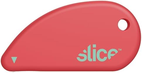 Slice Micro Safety Cutter | Safe Ceramic Box Cutter Lasting 11x Longer than Metal | Keychain Box Opener | Combo Pack | Blue + Orange