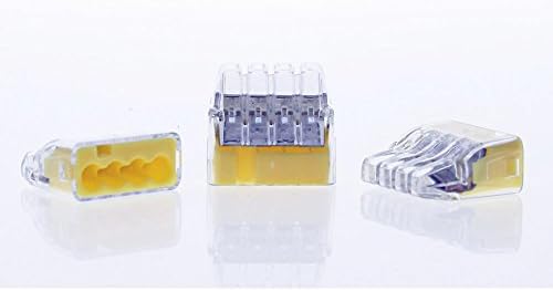 Ideal Electrical 30-1031 in-Sure Push-in Wire Connectors, 2-Port, 3-Port & 4-Port, 25 Each, (75 Pack)
