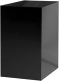 Marketing Holders Black Acrylic POP Display Box with One Open Side Versatile Vertical Column Plinth 12" x 12" x 24" Merchandise Retail Product Riser Plinth No Assembly