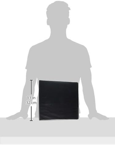 Samsill Durable 3 inch 3 Ring Binder, D Ring Binder, 100% Recycled Chipboard, Black