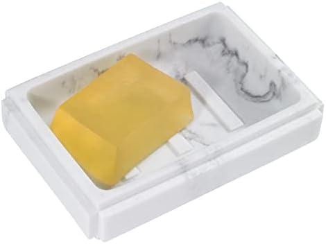 Avanti Linens - Soap Dish, Resin Counertop Decor, Marble Designed Bathroom Accessories (Catania Collection)