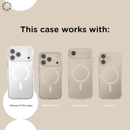 PopSockets iPhone 17 Pro Max Phone Case with MagSafe- Red Gingham