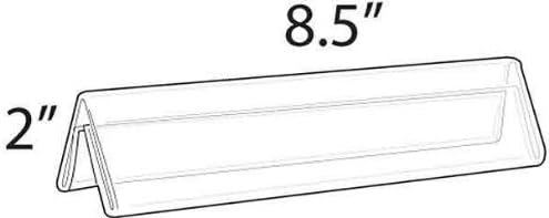 Azar Displays 192802 8.5-Inch Width by 2-Inch Height Two-Sided Nameplate, 10-Pack