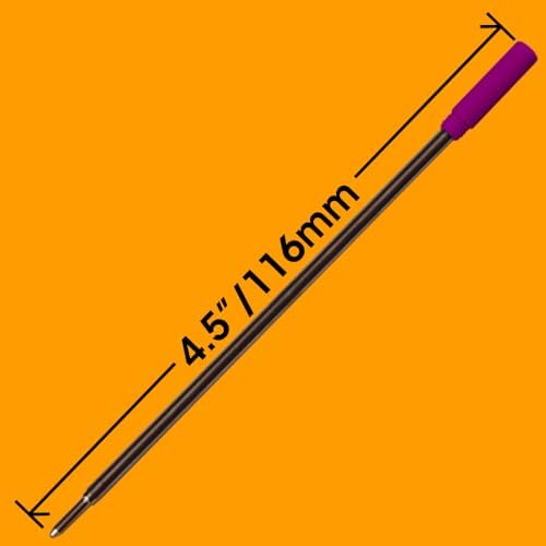 Replacement for Cross 8511/8513/8515 - Ballpoint Pen Refill - 6 Purple
