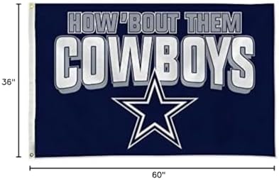 NFL Rico Industries Standard 3' x 5' Banner Flag Single Sided - Indoor or Outdoor - Home Décor