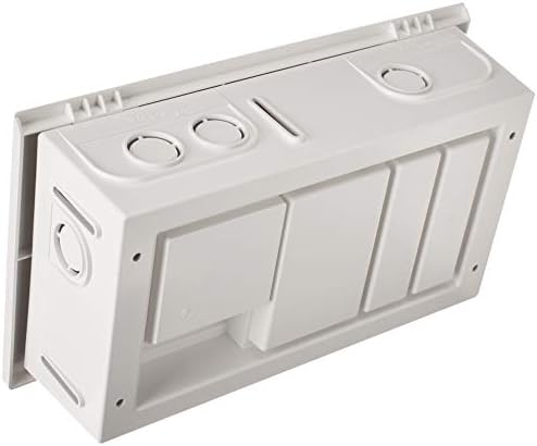 Leviton 9.01" Compact Structured Media Enclosure with Cover, White, 47605-MDU