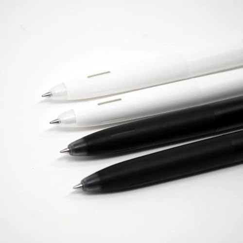 Zebra Pen bLen White and Black Retractable Gel Pen, Black Ink, 0.7mm, 6-Pk