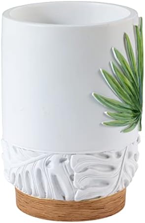 Avanti Linens - Tumbler, Countertop Organizer, Tropical Inspired Home Decor (Viva Palm Collection)