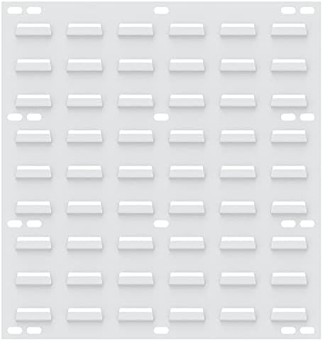Akro-Mils 30618 Louvered Steel Wall Mount Panel Garage Organizer for Hanging AkroBin Storage Bins, 18-Inch W x 19-Inch H, White, 4 Pack