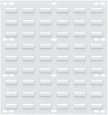Akro-Mils 30618 Louvered Steel Wall Mount Panel Garage Organizer for Hanging AkroBin Storage Bins, 18-Inch W x 19-Inch H, White, 4 Pack
