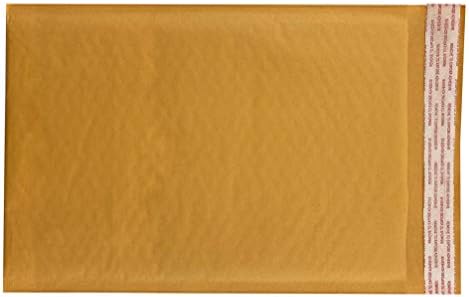 Amazon Basics Kraft Padded Bubble Mailers with Bubble Wrap Protection, Self-Seal, Strong Adhesive for Shipping, 8.5" x 14" (Internal Size - 8.25" x 13.75"), Brown, 100-Pack