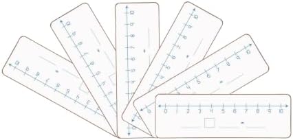 Really Good Stuff Two-Sided Number Line Dry-Erase Boards, Set of 6