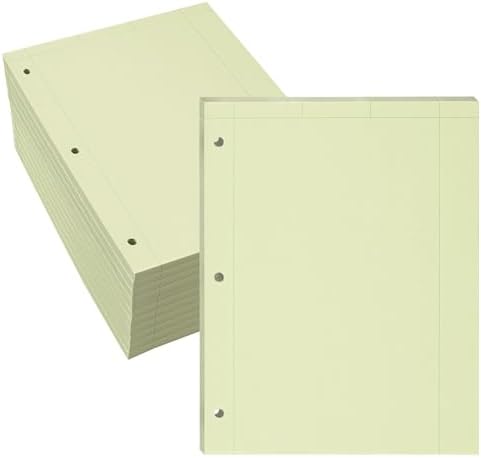 Roaring Spring Graph Ruled Engineering Pad, Engineering Graph Paper Pad, 12 Pack, 5x5 Grid to Edge, 8.5" x 11", 200 Sheets, 3 Hole Punched, Green Tinted Sheets, Made in USA