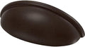 Franklin Brass 5 Pack Deep Bronze Cabinet Handles 3 inch (76mm) Kitchen Cabinet Handles and Drawer Pulls for Cupboards and Dressers | Cup Pull