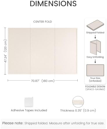 Fluxynara 70.8" x 47.2" Large Bulletin Board, Oatmeal
