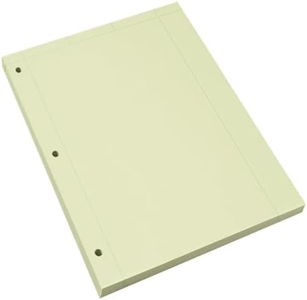 ROARING SPRING Graph Ruled Engineering Pad, Engineering Graph Paper Pad, 5x5 Grid to Edge, 8.5" x 11", 200 Sheets, 3 Hole Punched, Green Tinted Sheets, Made in USA