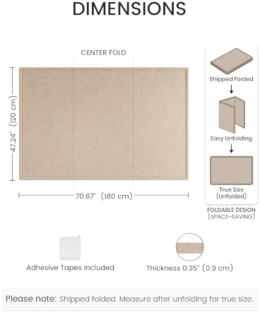 Fluxynara 70.8" x 47.2" Large Bulletin Board, Taupe